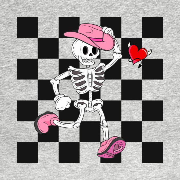 Western Cowboy Valentines Day Spooky Vibes Funny Halloween by SilverLake